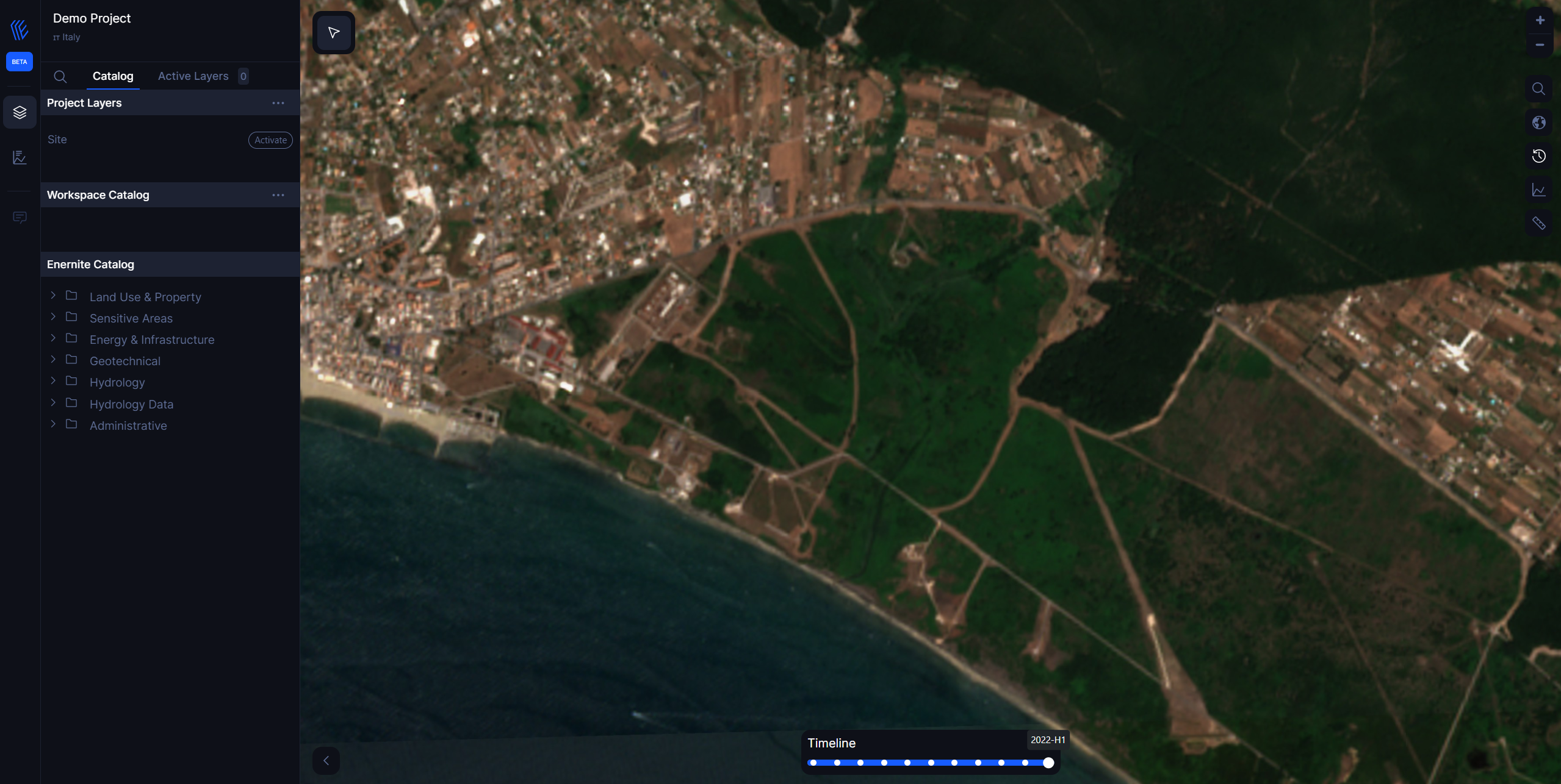 Timelapse satellite images