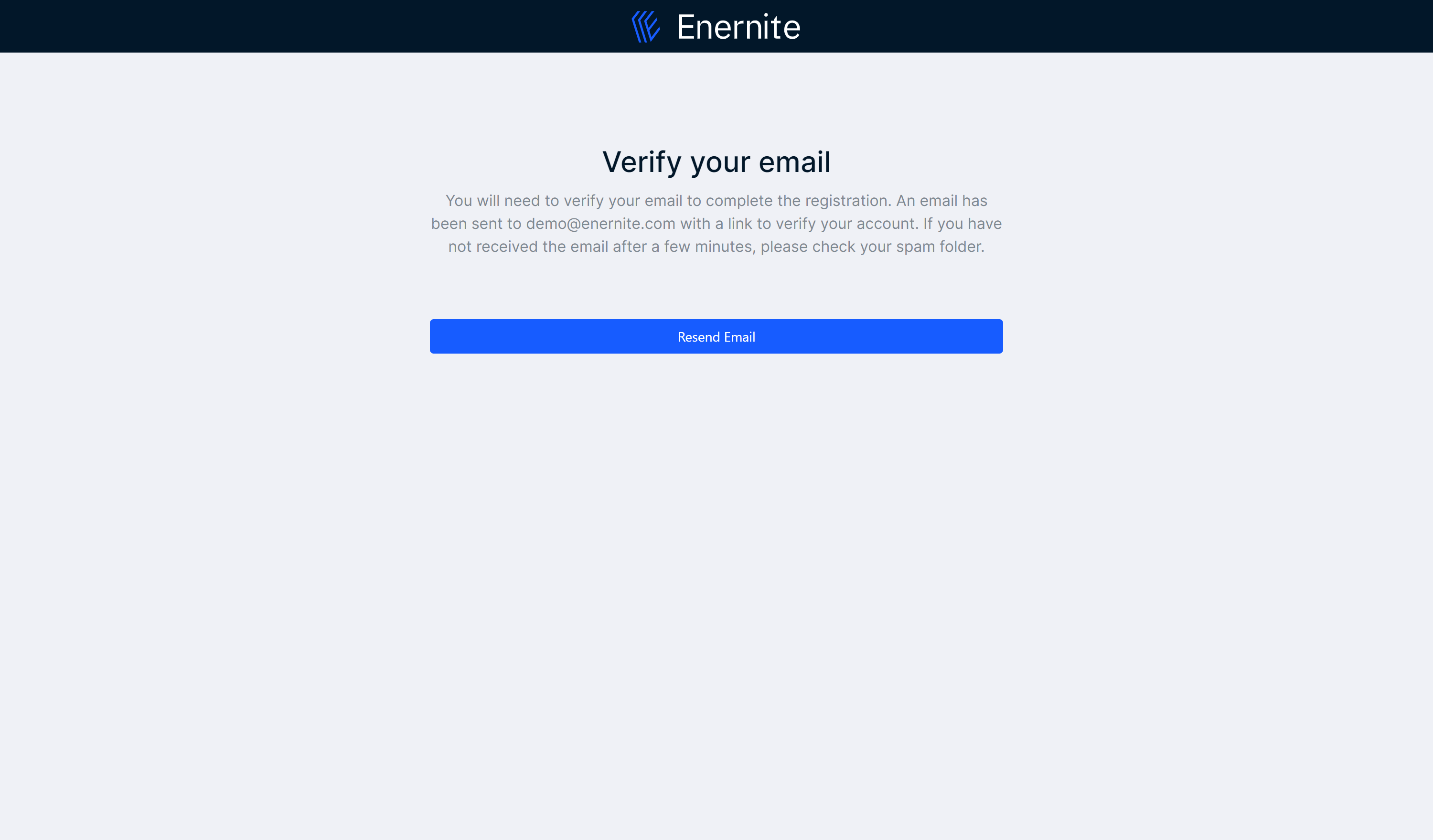 Verify your email